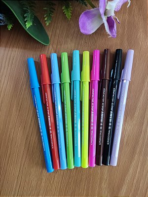 Caneta Pop 0.7mm Tinta Azul - Compactor