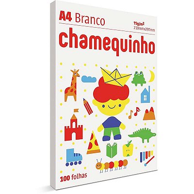 Papel Sulfite A4 Chamequinho Branco 100 fls - Chamex