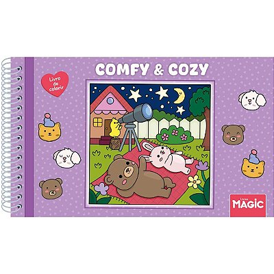 Livro de Colorir Comfy & Cozy CD 180g - Magic Kids