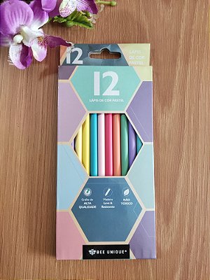 Lápis de Cor Pastel 12C - Bee Unique