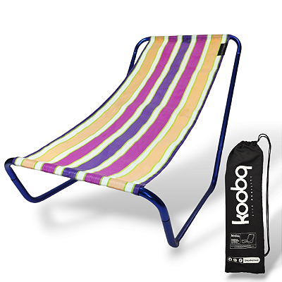 Cadeira de Alumínio Portátil Marocco Blue St Tropez - Koobq