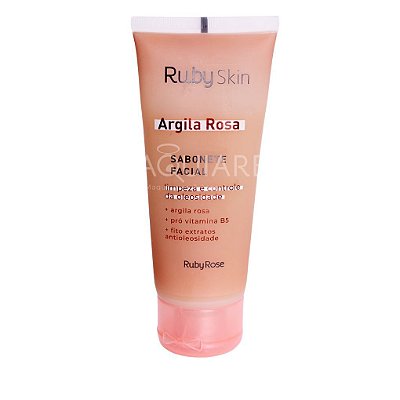 Sabonete Facial Argila Rosa Ruby Skin Ruby Rose