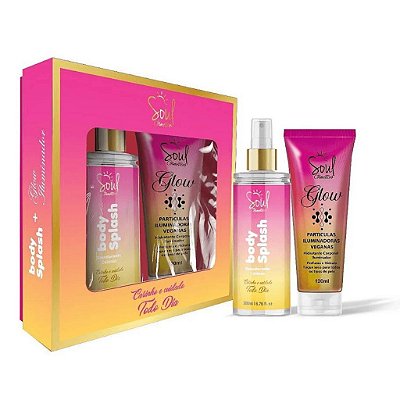 Kit Glow Body Splash + Hidratante Corporal Soul Cosmeticos