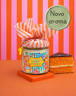 Vela Faça um Pedido - Bolo de Cenoura
