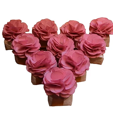 Topo Bem Casado Flor Flu-Flu Tecido 1Und