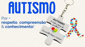 Chaveiros com Tema Autismo