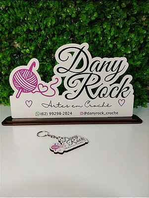 Placa decorativa Atelie Crocheteira