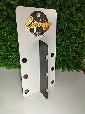 Expositor de Óculos em mdf e detalhes em acrílico