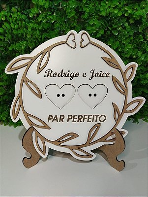 Porta Alianças Floral