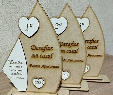 Troféus Encontro de Casais Cód. MDF031