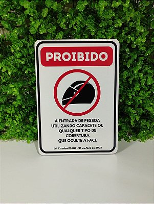 Placa Sinalizadora 20 x 28 cm