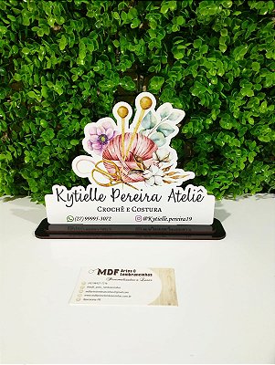 Placa de Mesa decorativa personalizada colorida