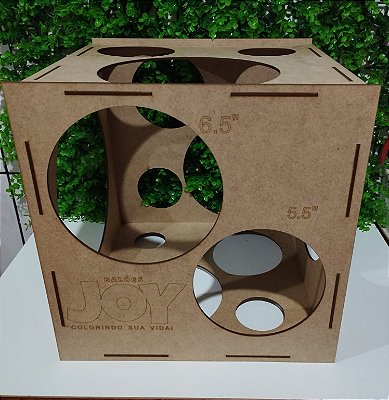 Medidor de balões em mdf cru