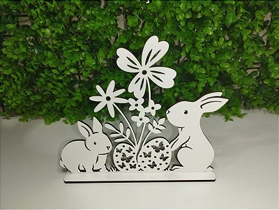 Páscoa - Lembrancinha decorativa em mdf branco