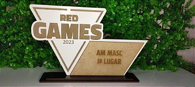 Trofeu personalizado em mdf - Cód. MDF017