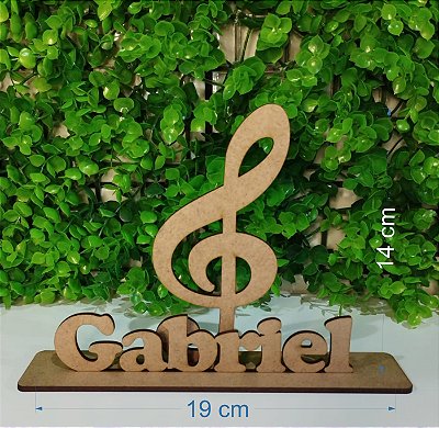 Lembrancinha de música personalizada com nome