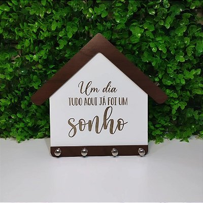 Porta chaves formato casinha personalizado a laser (fazemos com logomarca)