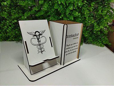 Dia do Contador - Porta Canetas com suporte para celular