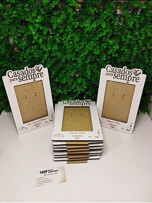 Porta retrato Casados Para Sempre para foto 10x15cm