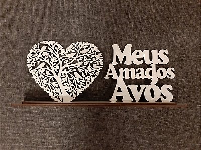 Meus amados avós decoração em mdf