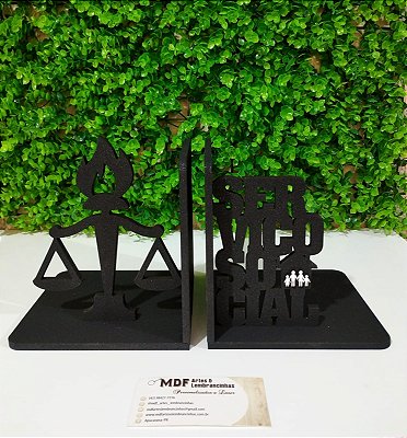 Aparador de Livro Personalizado com simbolo da profissão (Fazemos qualquer profissão)