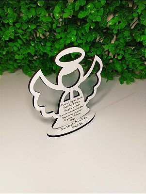 Lembrancinha batizado formato de anjo