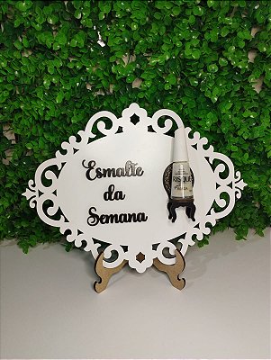 Placa Manicure Esmalte da Semana