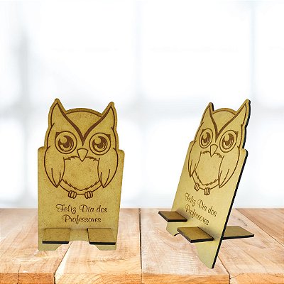 Dia dos Professores - Suporte para celular em mdf cru