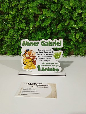 Centro de Mesa Rei Leão Simba