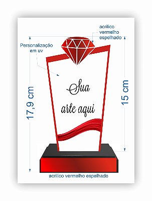Trofeu em acrilico - Cód. MDF048