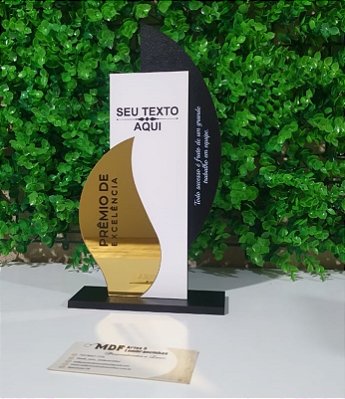 Trofeu personalizado em mdf - Cód. 052