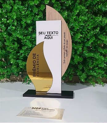 Trofeu personalizado em mdf - Cód. 053