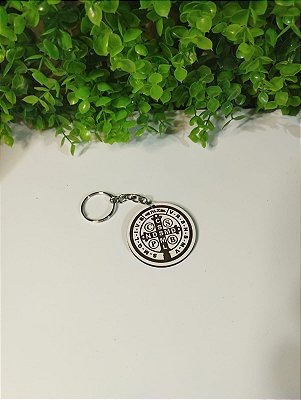 Chaveiros em mdf branco São Bento