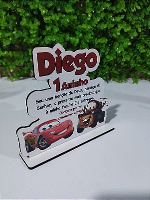 Centro de Mesa Relampago MCQueen Carros