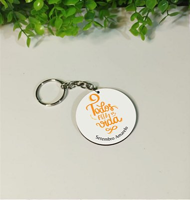 Chaveiros Setembro Amarelo Todos pela Vida