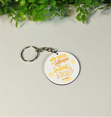 Chaveiros Setembro Amarelo Não sofra em silencio