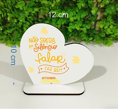 Lembrancinha Setembro Amarelo Não sofra em silencio