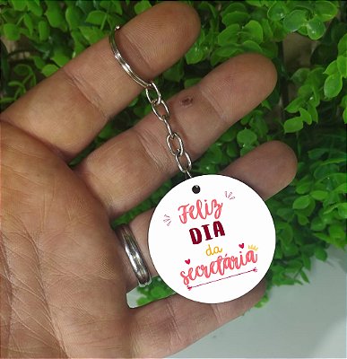 Dia da Secretária - Chaveiros em mdf personalizado (Modelo 2)