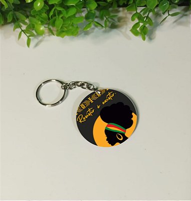 Chaveiros em mdf Consciência Negra (Modelo 1)