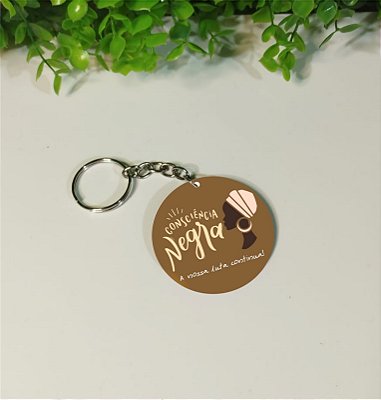 Chaveiros em mdf Consciência Negra (Modelo 2)