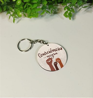 Chaveiros em mdf Consciência Negra (Modelo 3)