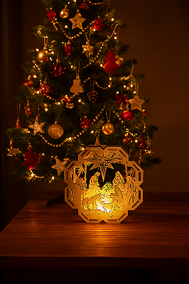 Luminária de Natal em mdf
