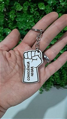 Chaveiros em mdf Consciência Negra (Modelo 4)