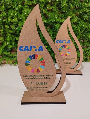 Trofeu personalizado em mdf - Cód. MDF063