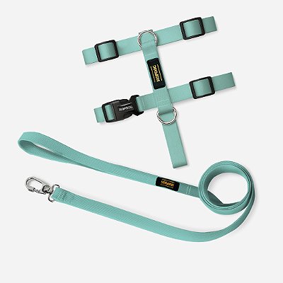 Kit Verde Água - Peitoral H com Guia