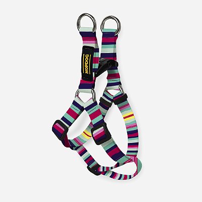 Peitoral Step-In Rosa Listrado