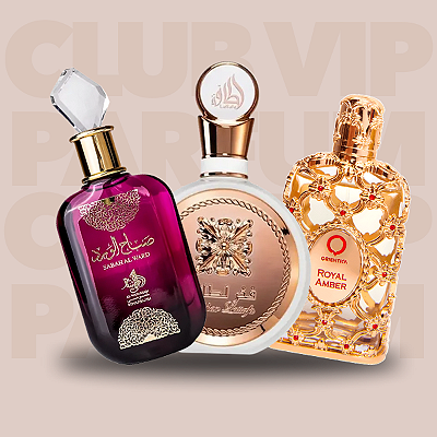 Kit de Decants dos perfumes árabes mais famosos - Sabah, Fakhar e Royal Amber