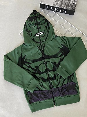 Blusa Jaqueta Infantil Personagen Hulk  Peluciado