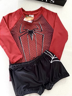 Kit Sunga Infantil + Camisa Proteção UV50  Praia Verão Personagem