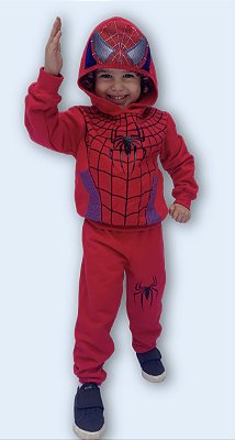 Conjunto Moletom infantil Peluciado Personagem Telinha no Capuz